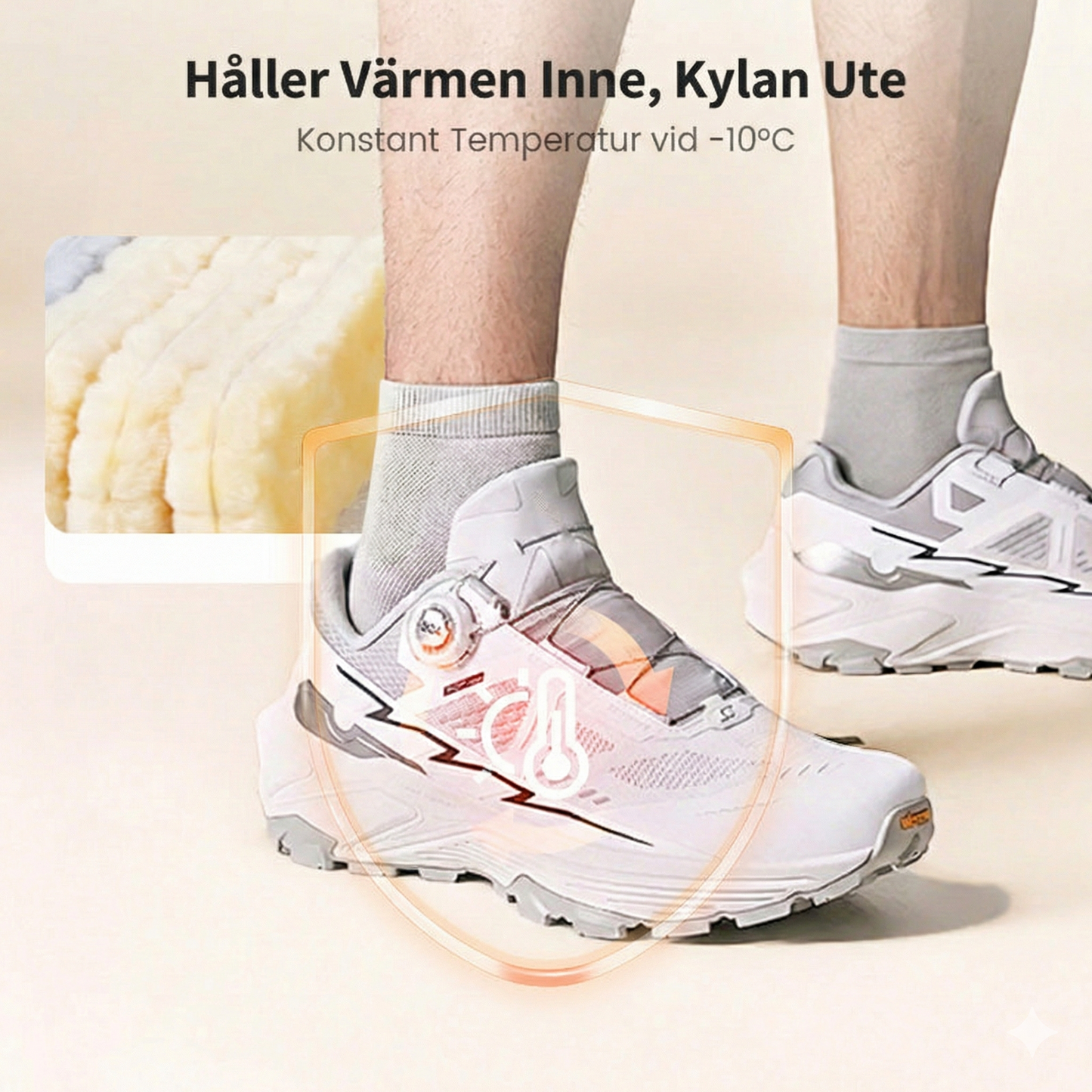 Värmeisolerande Skoinlägg i Plysch för Maximal Komfort
