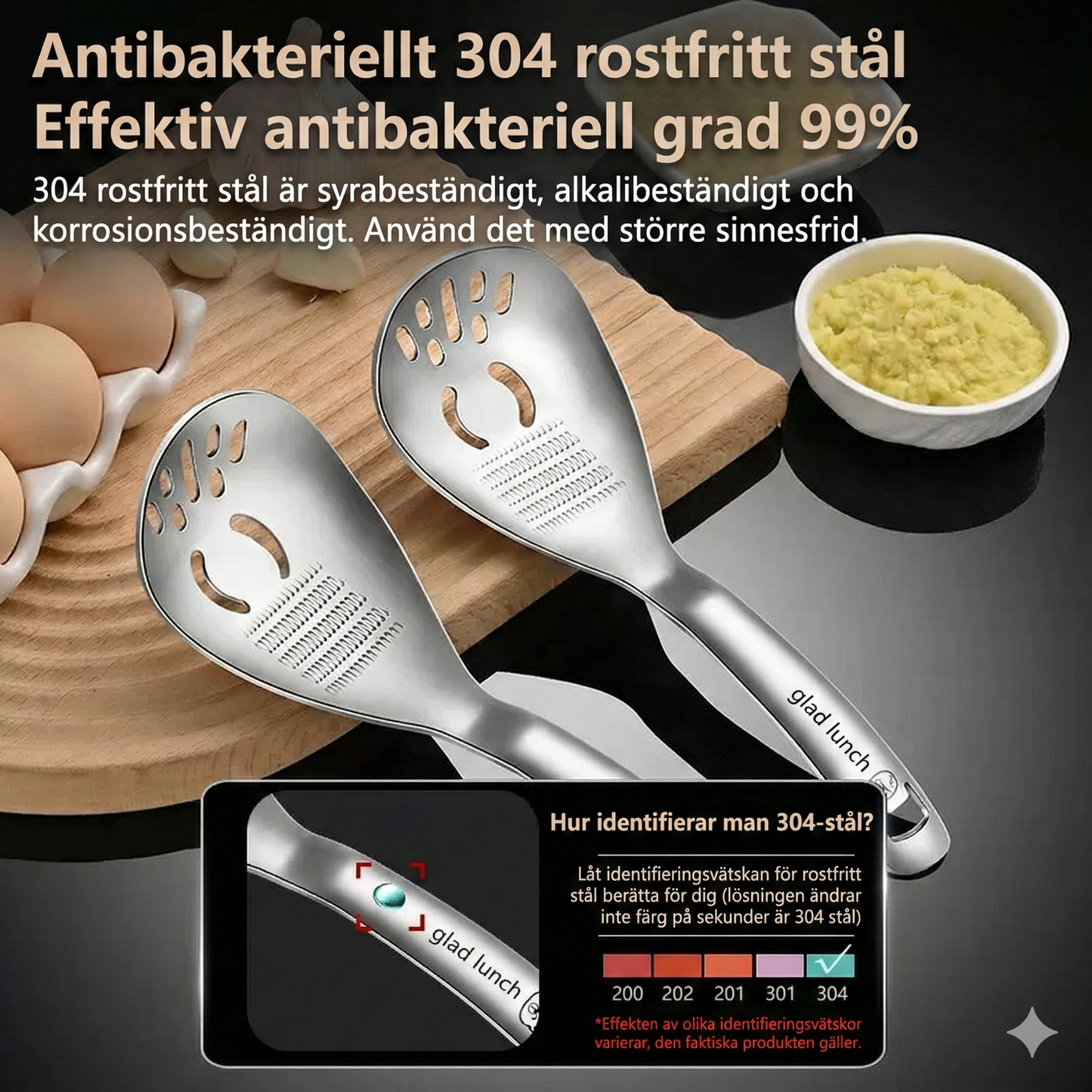 Magisk Multifunktionssked i 304 Rostfritt Stål