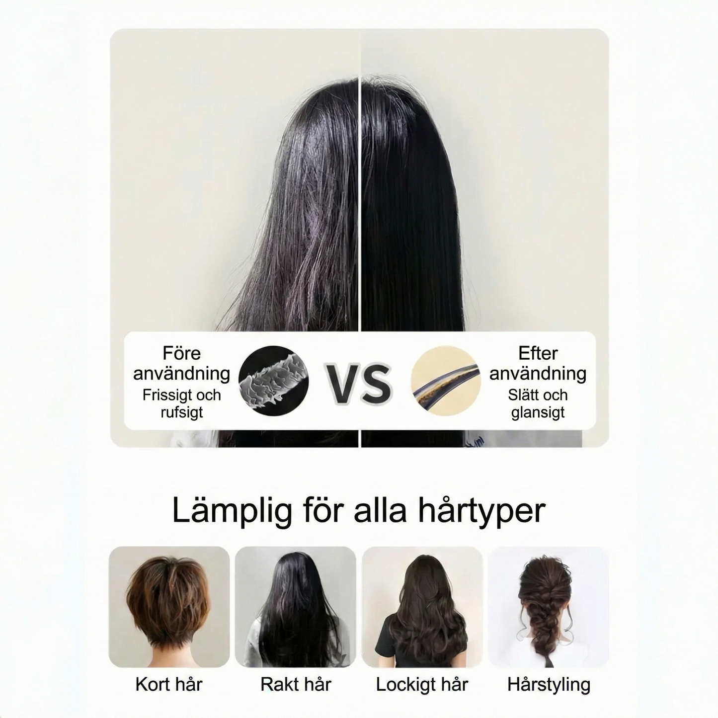 Självrengörande kuddekam – rengöring med en knapptryckning