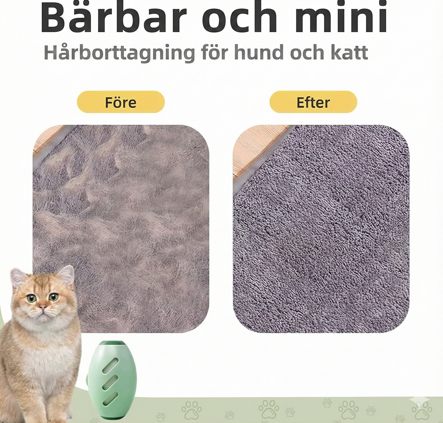 Återanvändbar Luddrulle med Sköljbar Yta