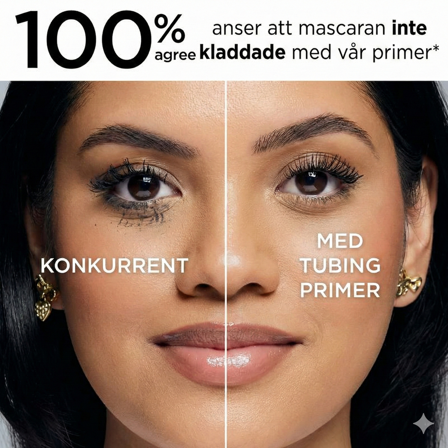 Volymgivande Mascara som Omsluter Fransarna och Inte Smular