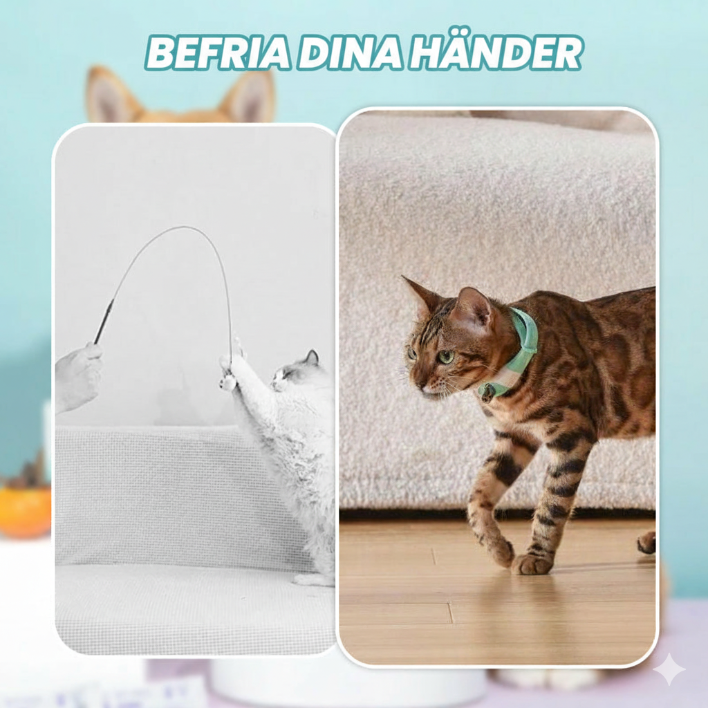 Uppladdningsbart elektroniskt halsband för katt