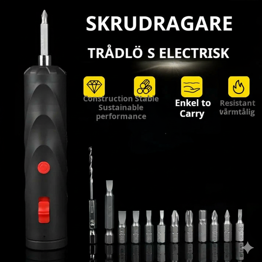 Hybrid Elskruvmejsel med 12 Bits