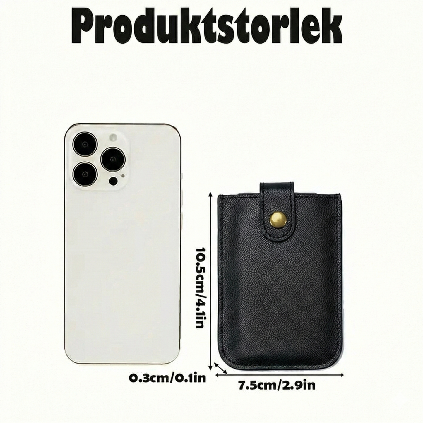 Minimalistisk Plånbok i PU-läder