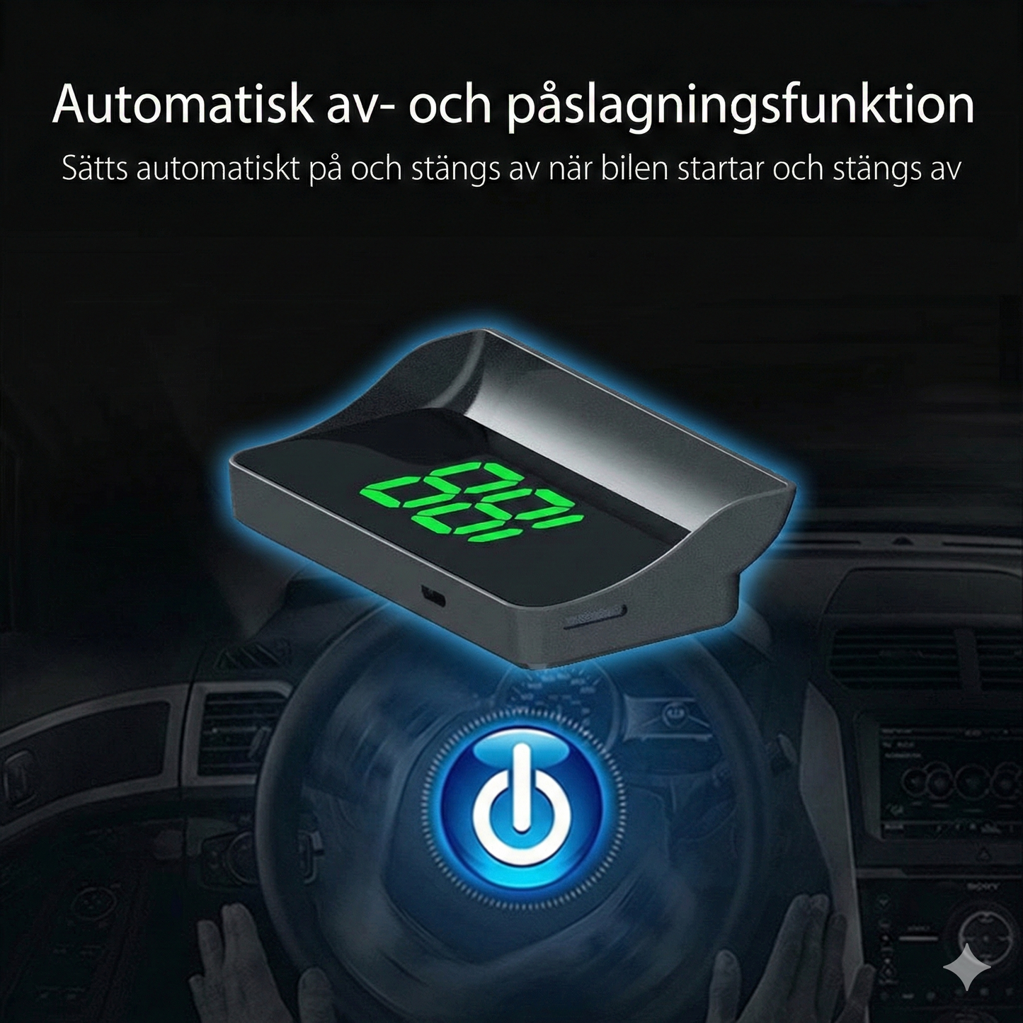 Bärbar HUD-skärm för Instrumentbrädan – HD LCD