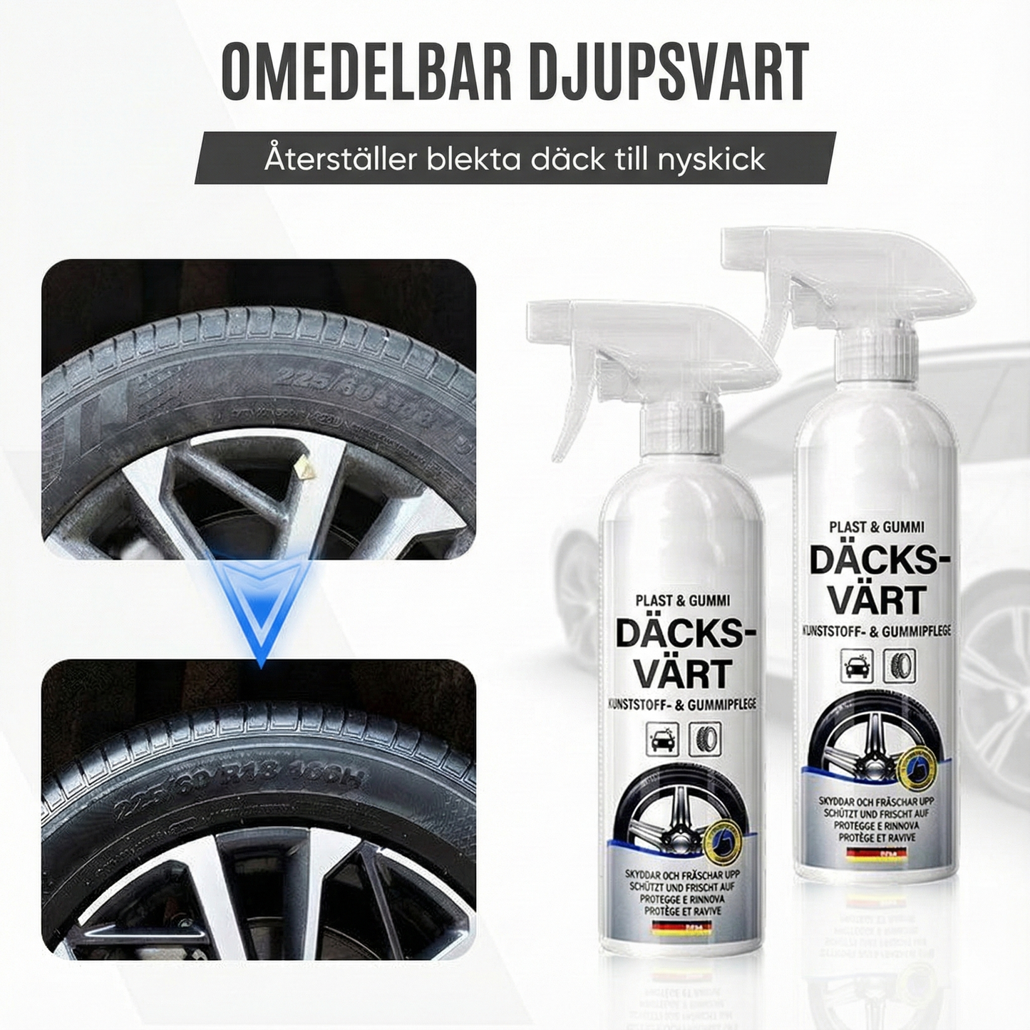 Plast- och gummidäckglans- och skyddsspray