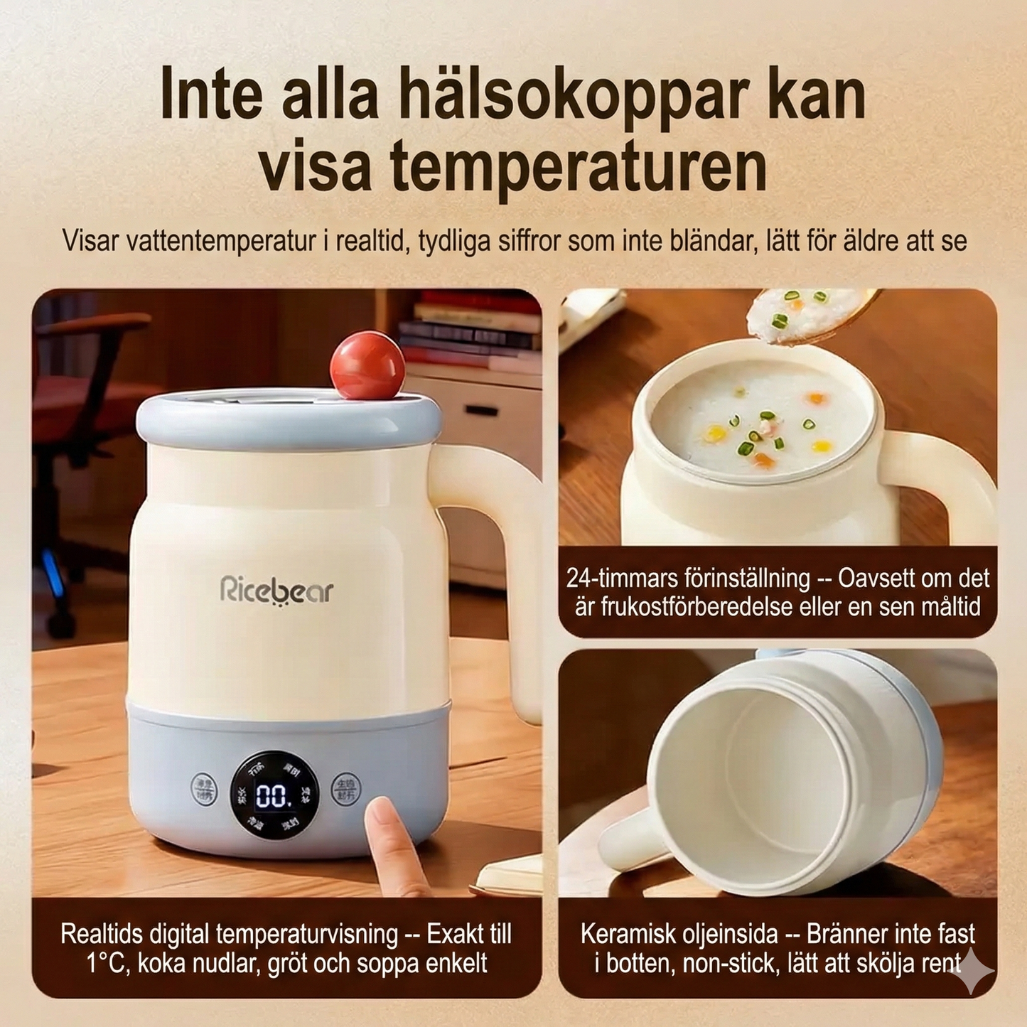 Mini-Vattenkokare & Mugg i Ett – Håller Värmen