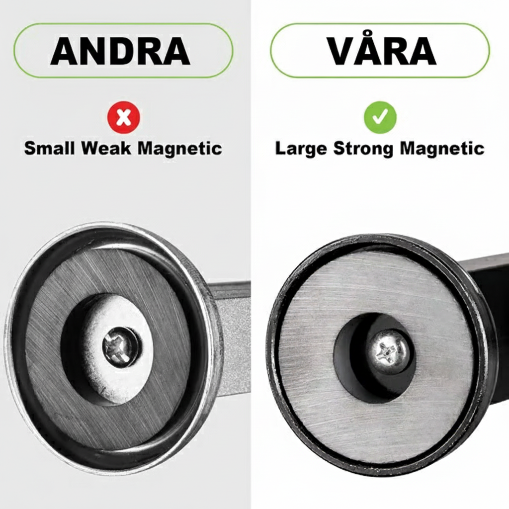 Justerbart Magnetiskt Mätverktyg för Bil- & Däckreparation
