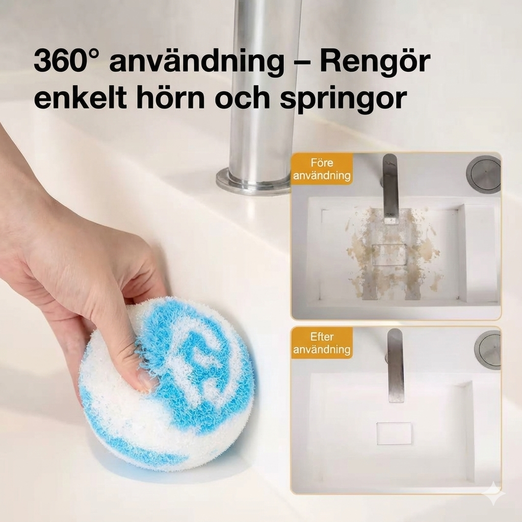 Rengöringsboll i Fiber för Badrum