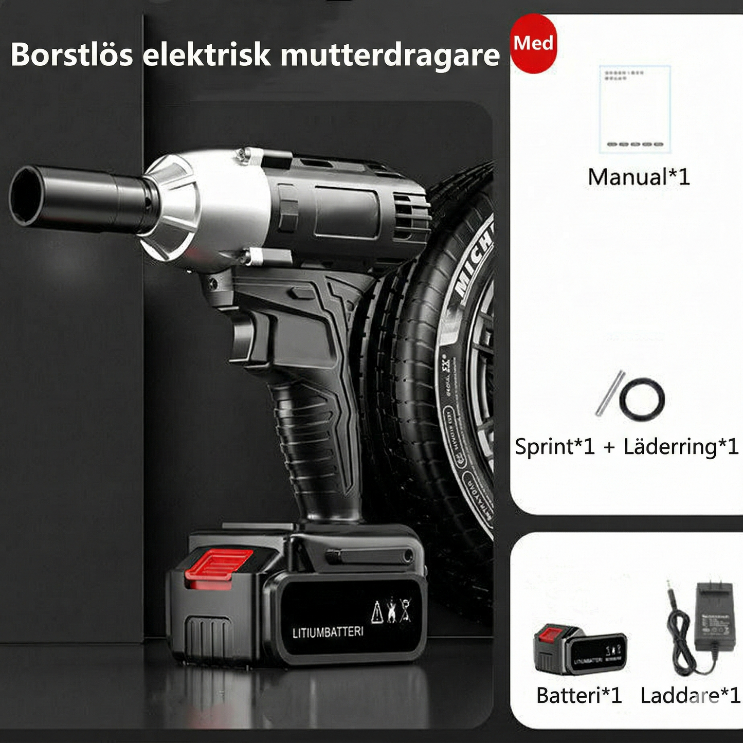 Borstlös elektrisk mutterdragare för ultimat kraft och precision