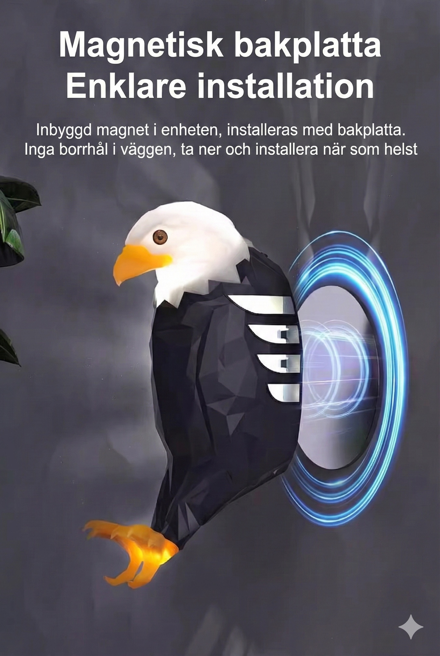 Dekorativ LED-Vägglampa med Fjärrkontroll