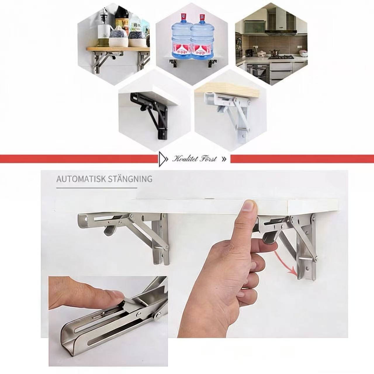 Multifunktionella Fällbara Konsoler – Robust & Rostfri Design