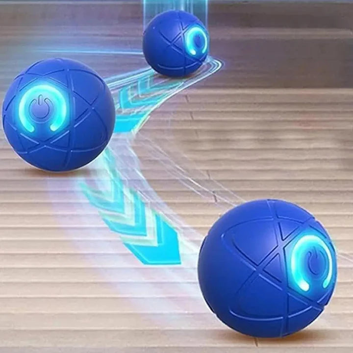 InteractiveBall – Självrörlig & Lysande Husdjursboll för Hund & Katt
