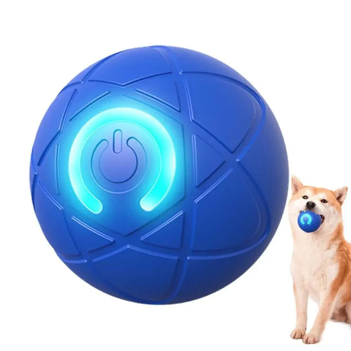 InteractiveBall – Självrörlig & Lysande Husdjursboll för Hund & Katt