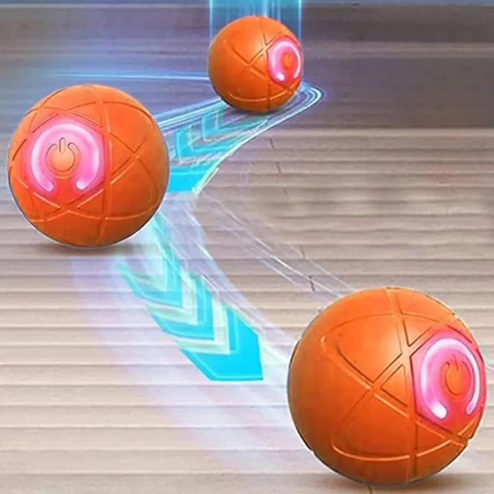InteractiveBall – Självrörlig & Lysande Husdjursboll för Hund & Katt