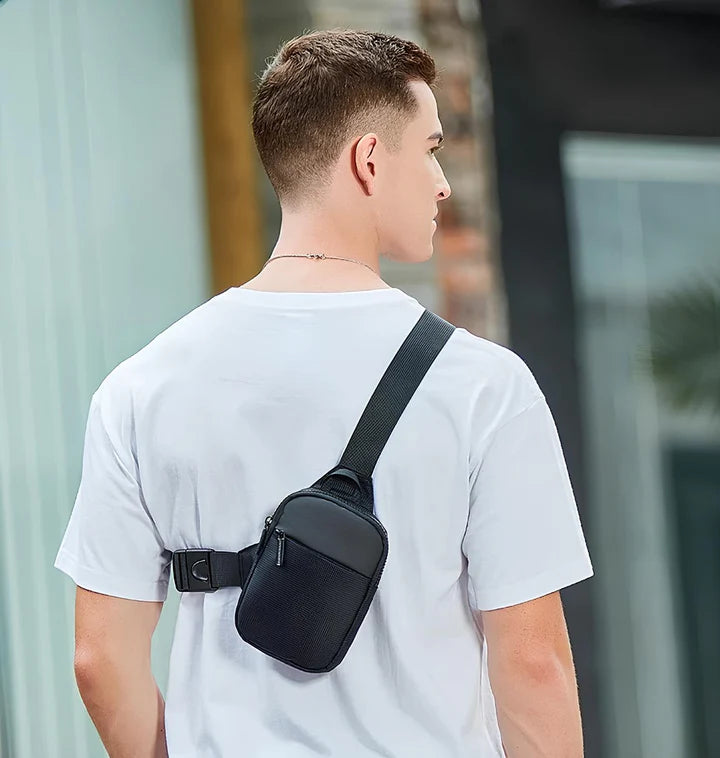 Justerbar Unisex Mini-Sling Bröstväska