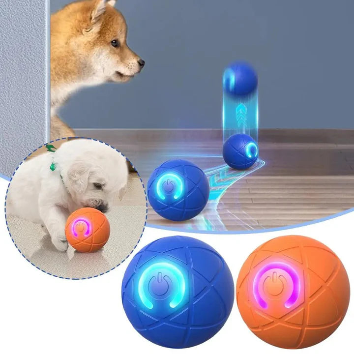 InteractiveBall – Självrörlig & Lysande Husdjursboll för Hund & Katt
