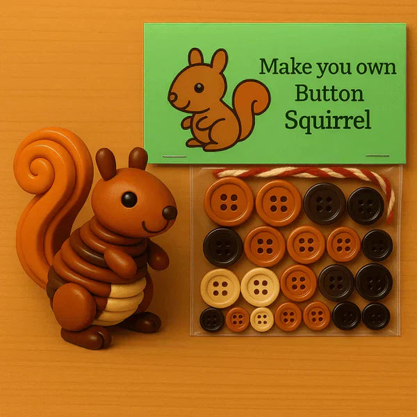 Tierische DIY-Knopfdekoration