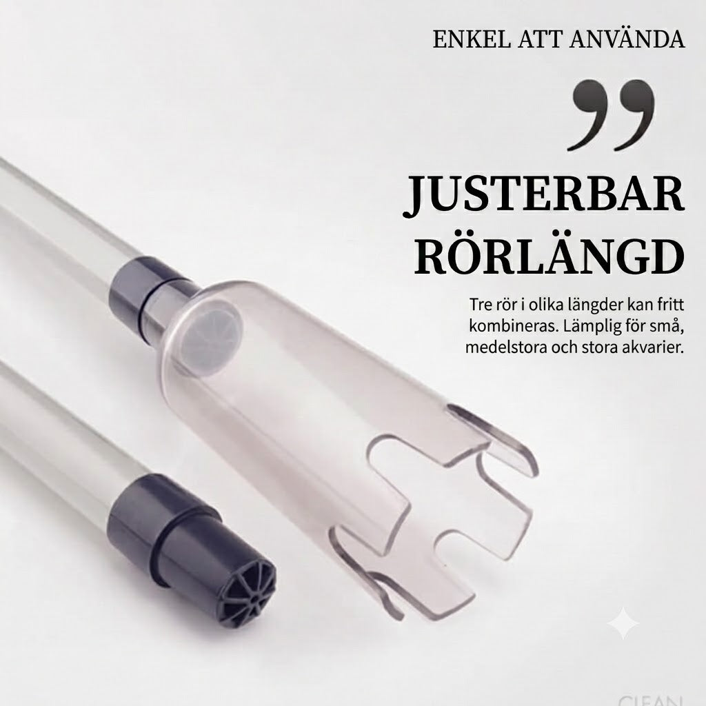 Elektrisk Akvariedammsugare & Slamhävert – Batteridriven Grusrengöring