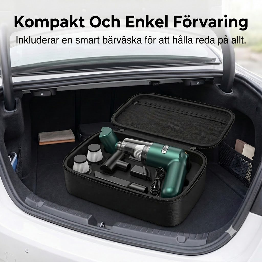 Sladdlös Bildammsugare med Hög Effekt – Nå och Rengör Varje Svåråtkomlig Vrå