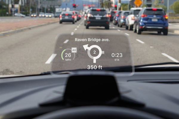 Trådlös HUD Projektor med GPS, Notiser & Mobil Laddning