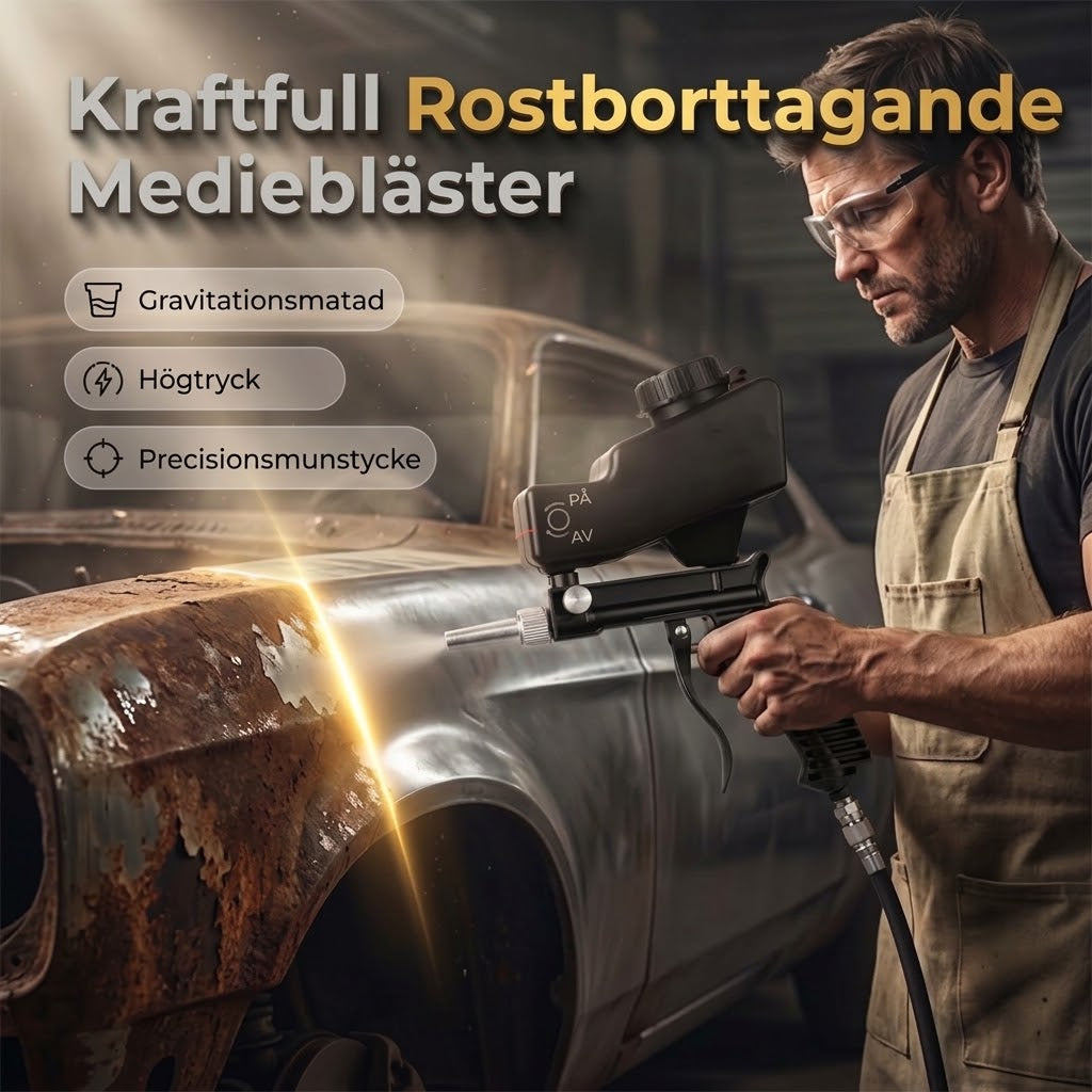 Professionell sandblästerpistol – För rostborttagning och ytrengöring