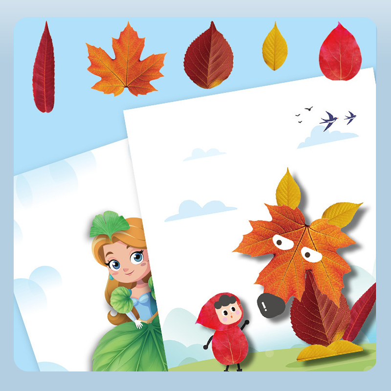 Kreativt Pysselkit för Lövkollage