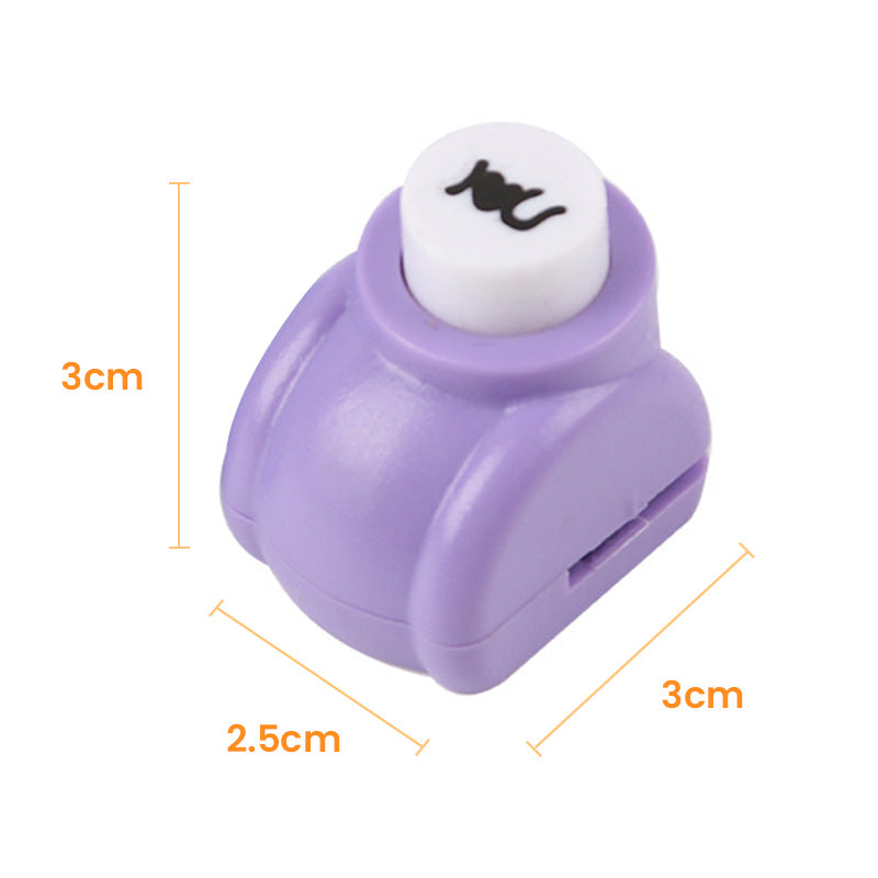 Mini Pappersstans – Skapa Fantasifulla Mönster(6 präglingsverktyg + 2 spetssaxar）