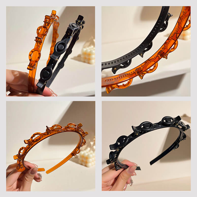 Flätat Diadem med Integrerade Hårspännen – För Enkel Styling