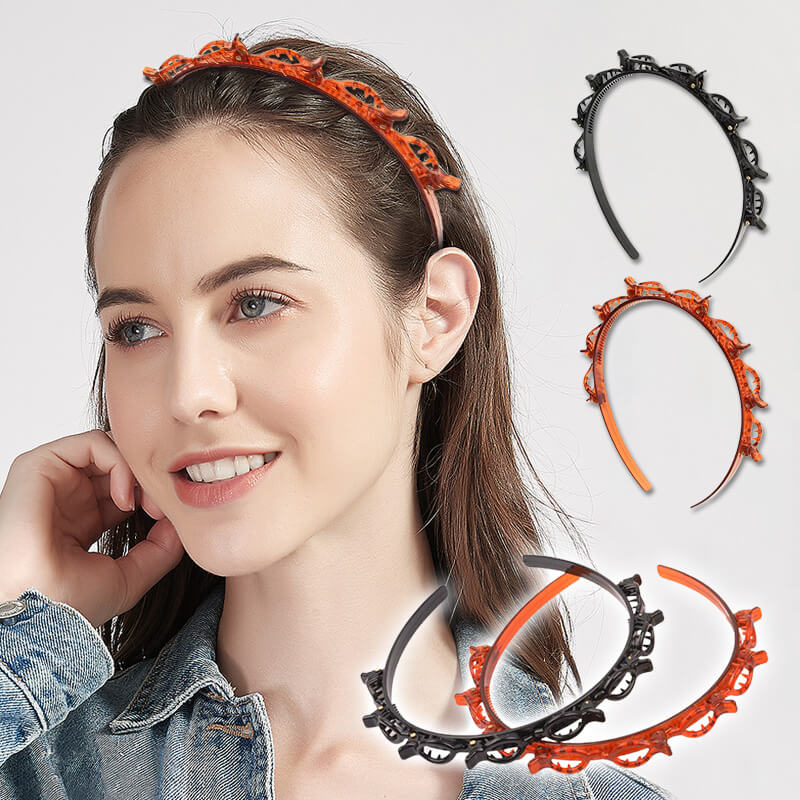 Flätat Diadem med Integrerade Hårspännen – För Enkel Styling