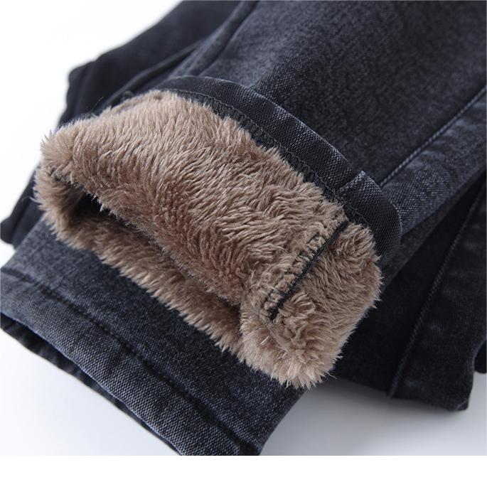 Varma Skinny-Jeans för Dam med Hög Midja & Stretch