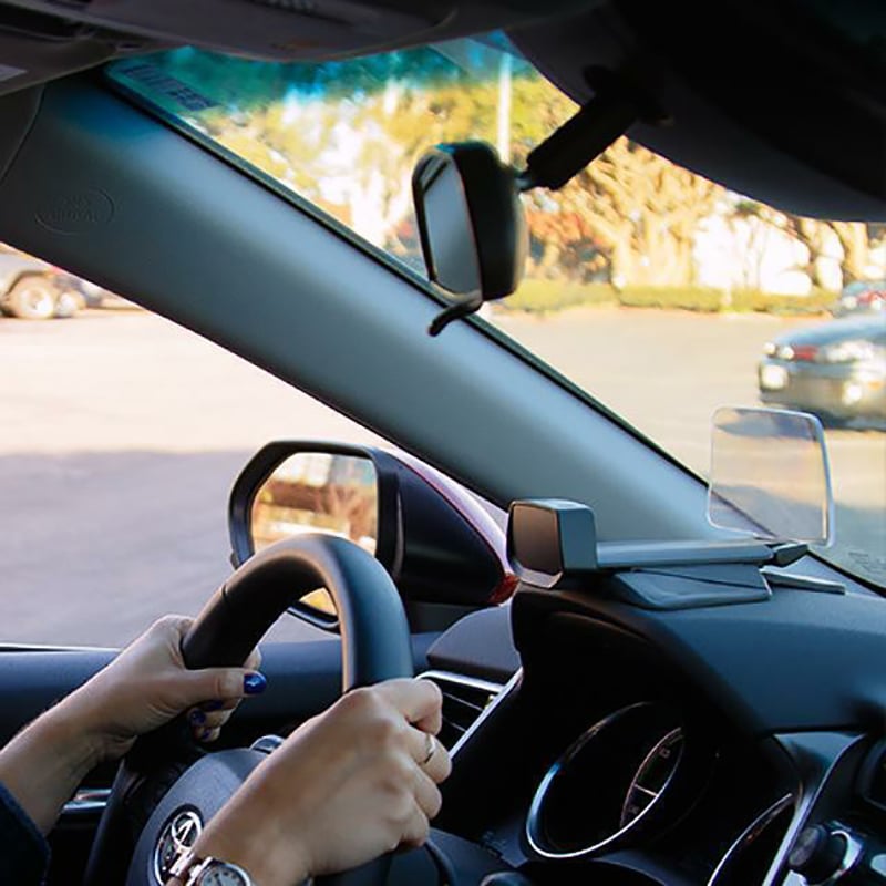 Trådlös HUD Projektor med GPS, Notiser & Mobil Laddning