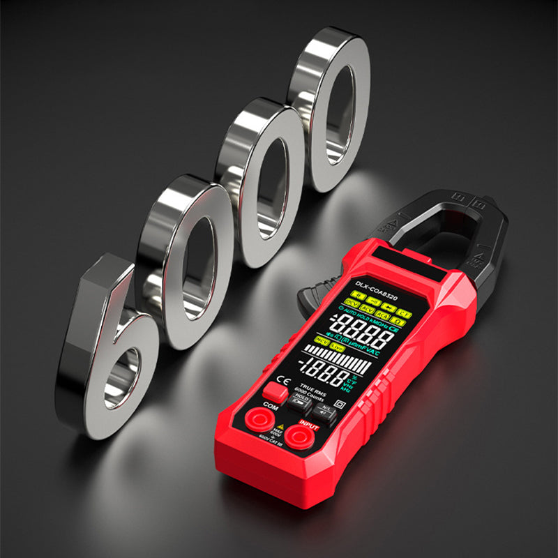 Digital Strömtång 600A med Multimeter – Mäter Ström, Spänning, Temperatur & NCV