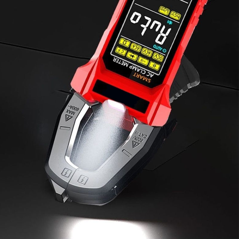 Digital Strömtång 600A med Multimeter – Mäter Ström, Spänning, Temperatur & NCV