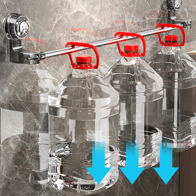 Multifunktionellt teleskopställ med sugkopp – 180° rotation, rostfritt stål