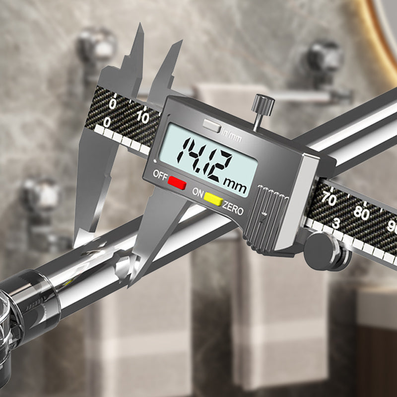 Multifunktionellt teleskopställ med sugkopp – 180° rotation, rostfritt stål