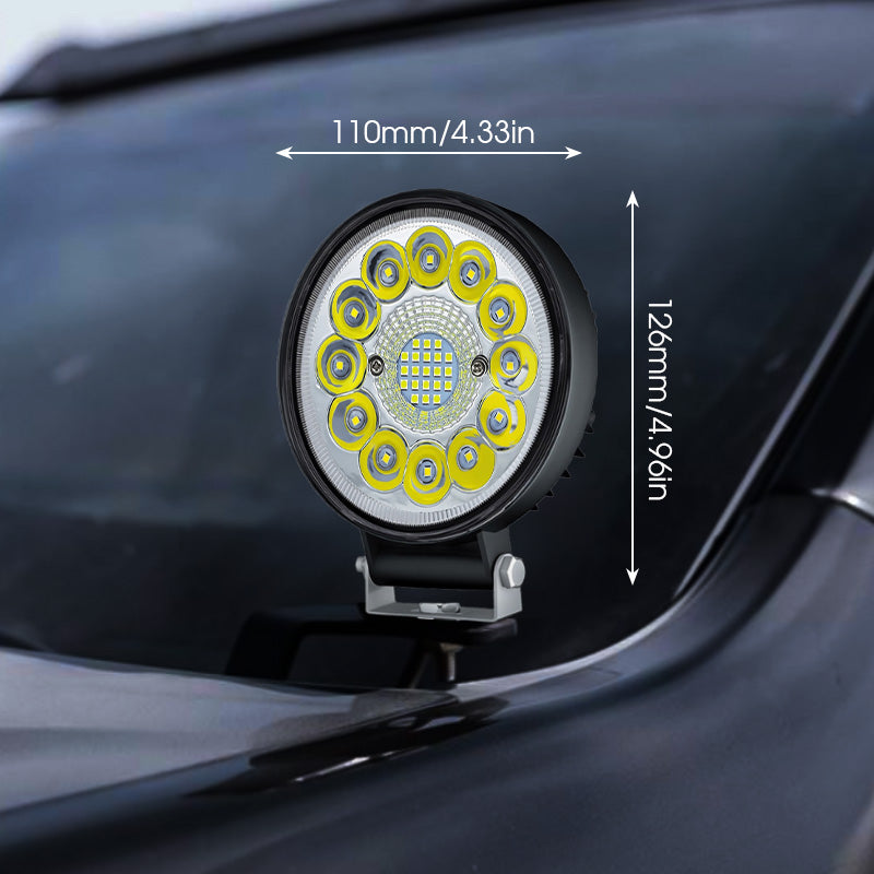 99W LED Arbetslampa 4" Rund för Offroad & Fordon