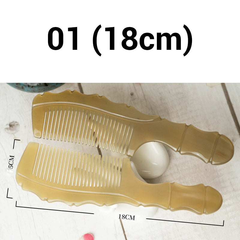Handgjord Hornkam i Naturligt Material