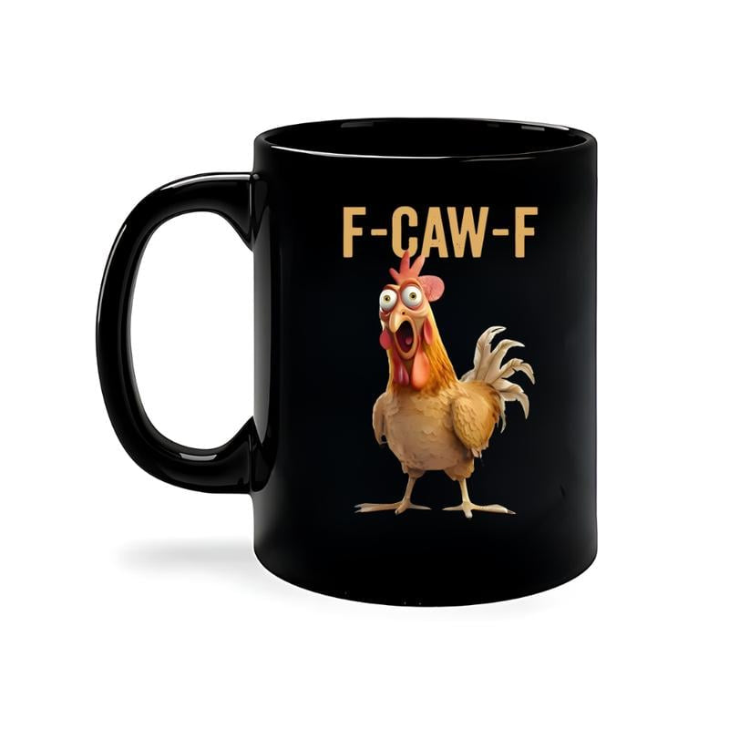 F-Caw-F Rolig Hönsmugg i Keramik