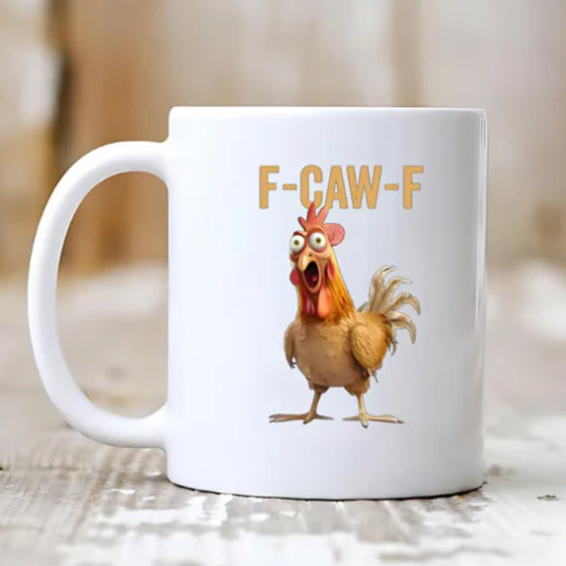 F-Caw-F Rolig Hönsmugg i Keramik