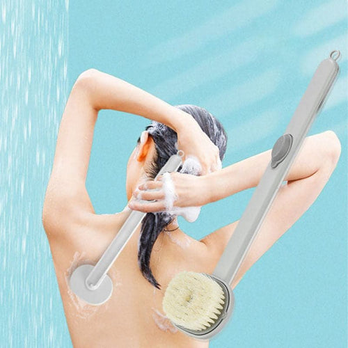 Ryggborste med inbyggd tvåldispenser