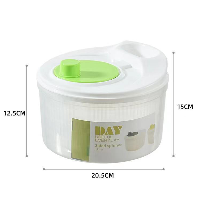 Handdriven grönsakstork med dubbel funktion för sköljning och förvaring