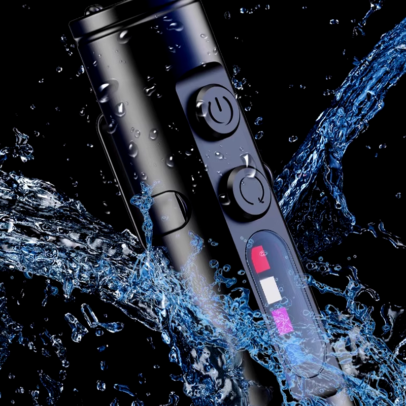 Uppladdningsbar och magnetisk mini nyckelringsficklampa