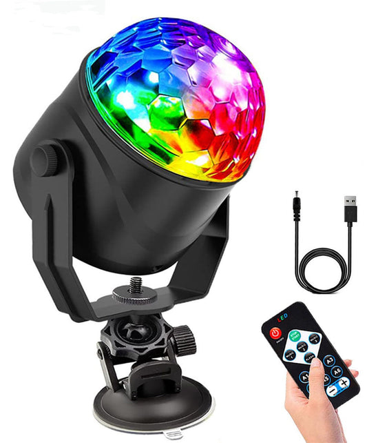 Roterande RGB-Discolampa