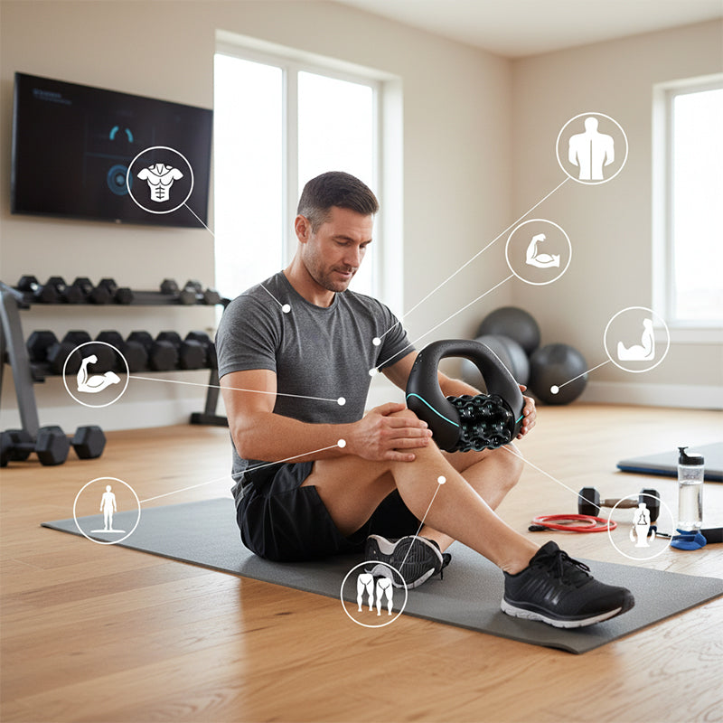 Uppladdningsbar Handmassageapparat med Rullfunktion