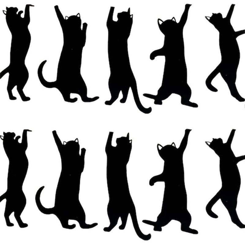 5-pack Metallbokmärken med Kattmotiv