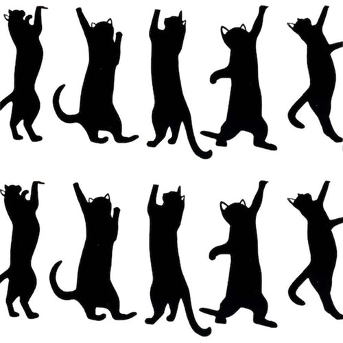 5-pack Metallbokmärken med Kattmotiv