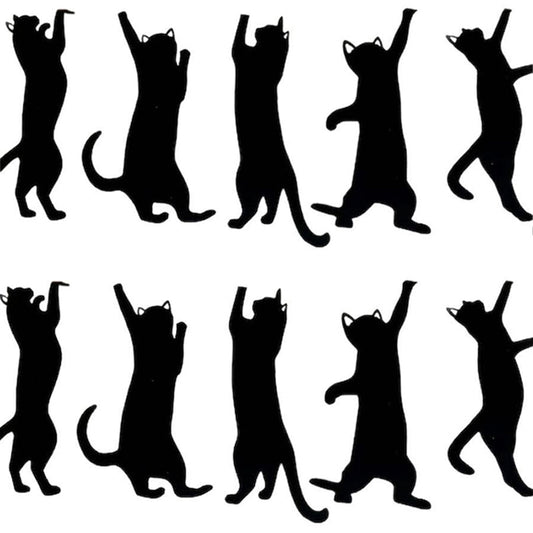 5-pack Metallbokmärken med Kattmotiv