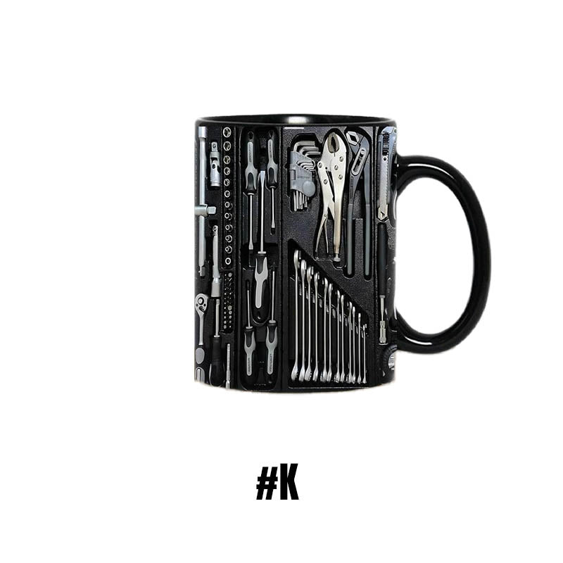 3D-Kaffemugg med Verktygslådedesign