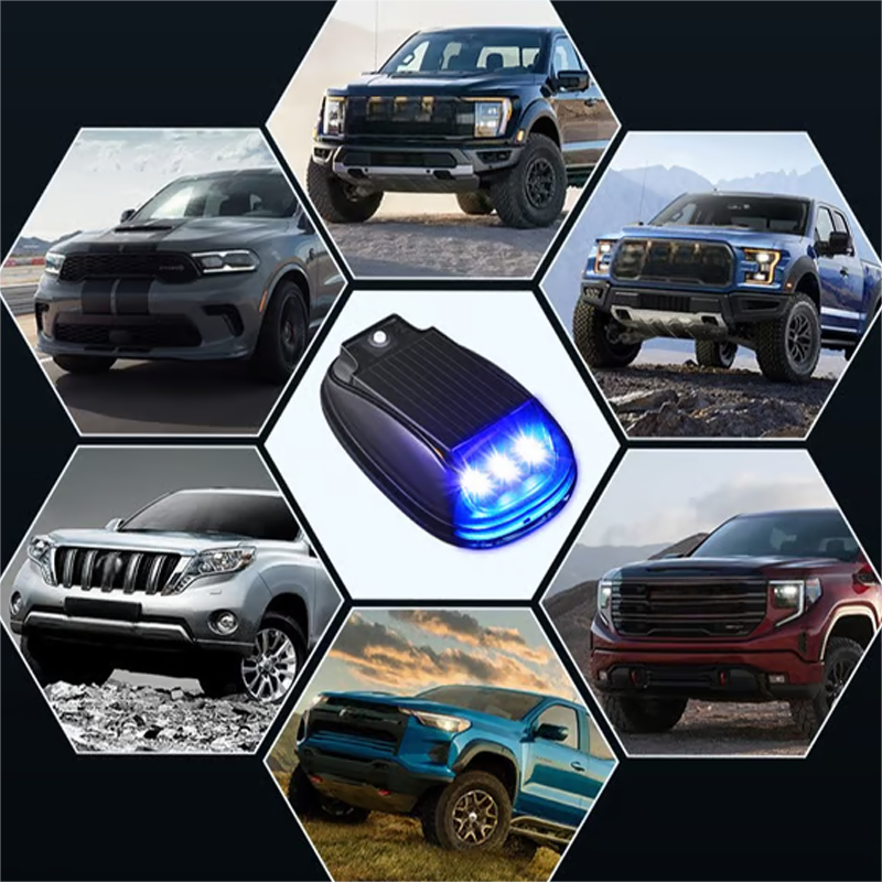 Solcellsdriven LED-Taklampa för Bil med Sensor & Fjärrkontroll